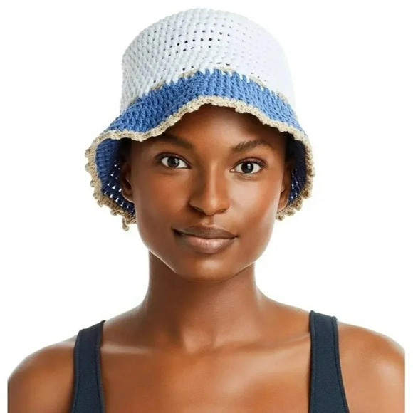Carolyn Rowan Women's Accessories Crochet Cotton Bucket Hat (MSRP $175) - Picture 2 of 5